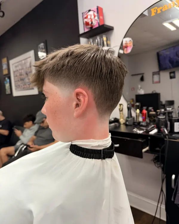 Mid fade with a textured top